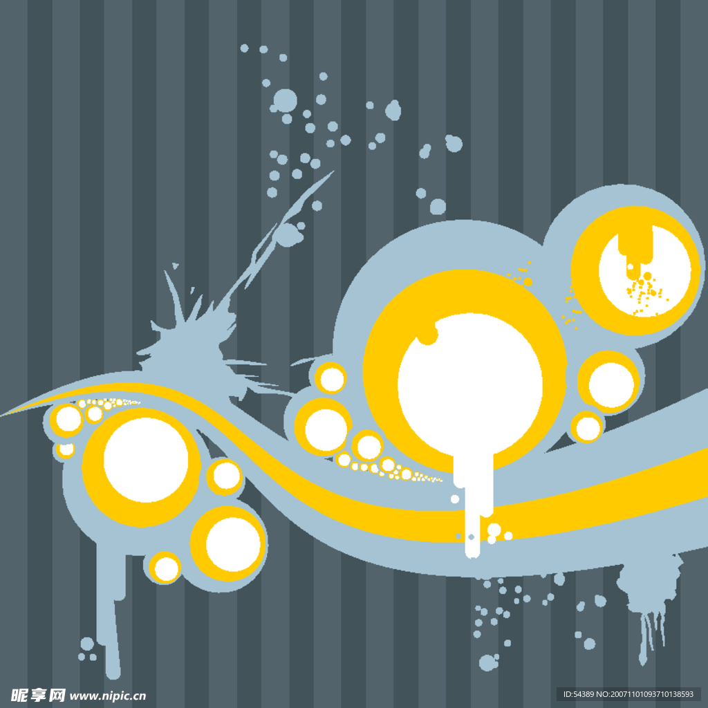 经典矢量eps圆流线体