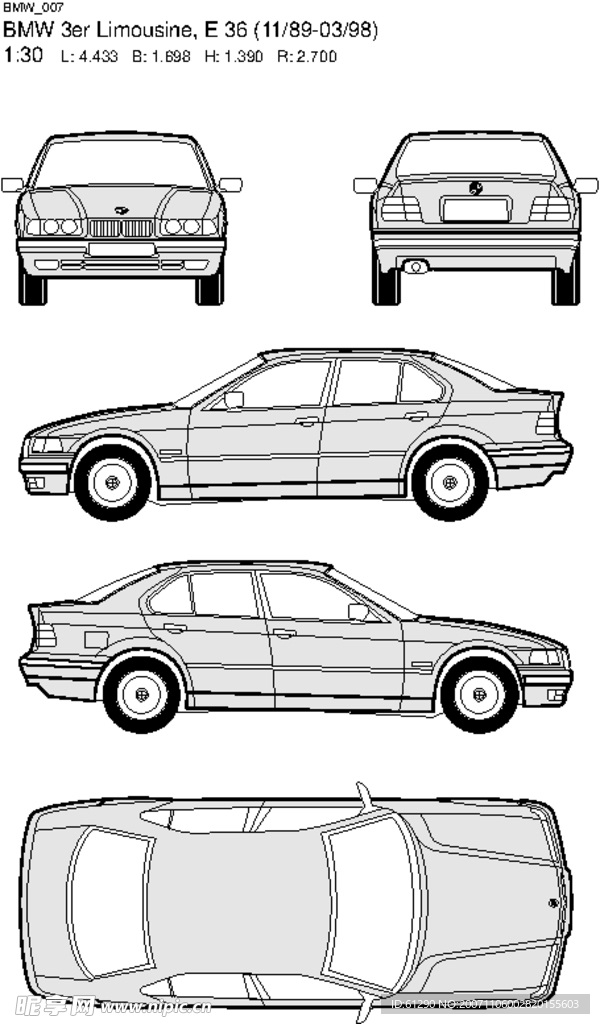其他矢量 - 矢量素材  宝马车EPS格式