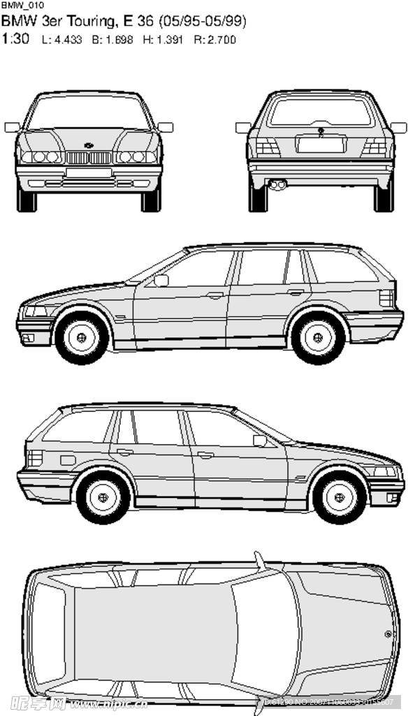 其他矢量 - 矢量素材  宝马车EPS格式
