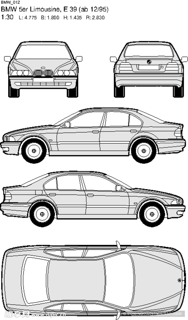 其他矢量 - 矢量素材  宝马车EPS格式