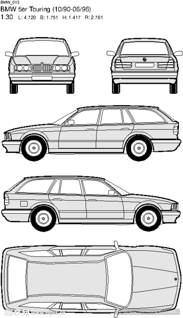 其他矢量 - 矢量素材  宝马车EPS格式