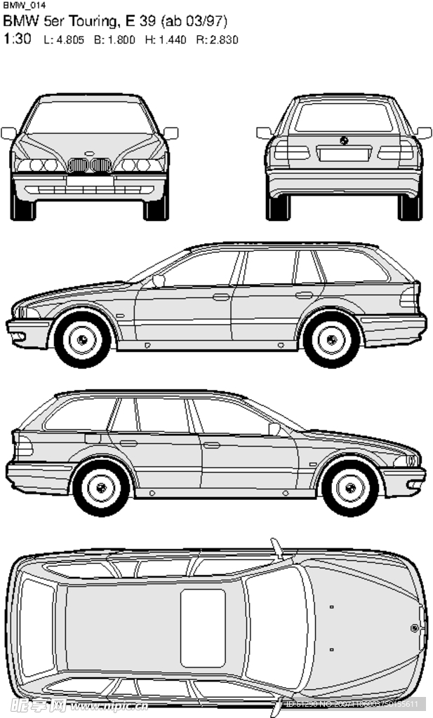 其他矢量 - 矢量素材  宝马车EPS格式
