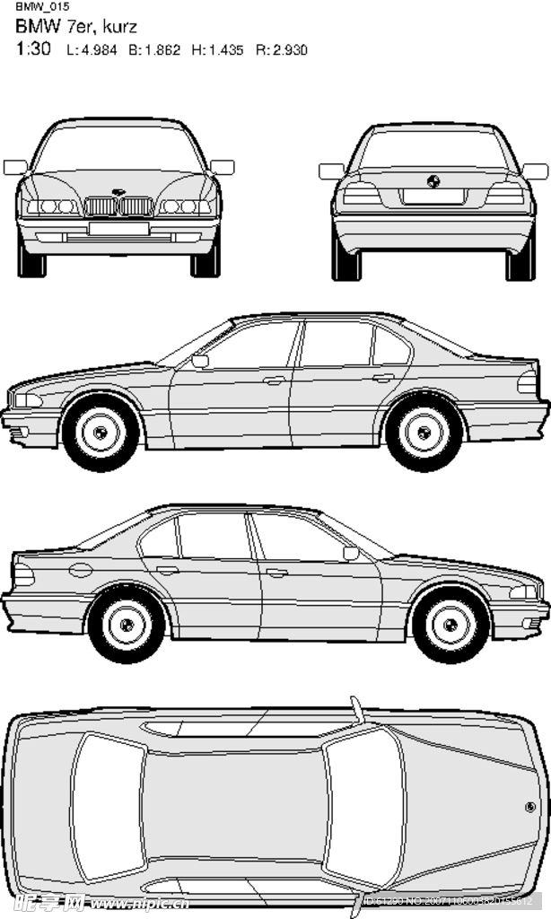 其他矢量 - 矢量素材  宝马车EPS格式