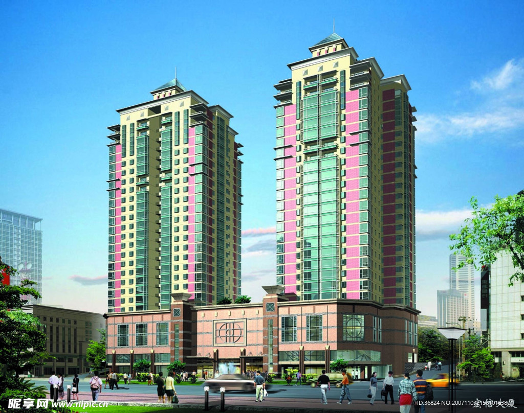 3D建筑效果图片08