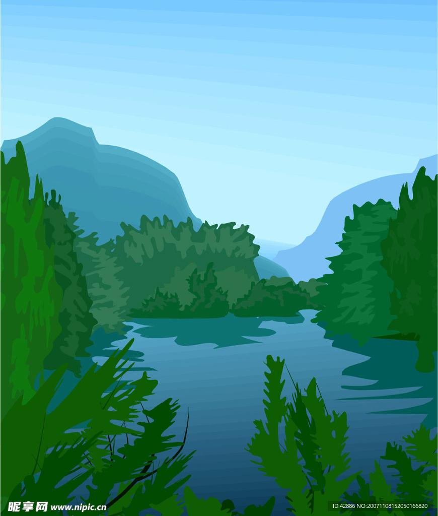 矢量风景背景2