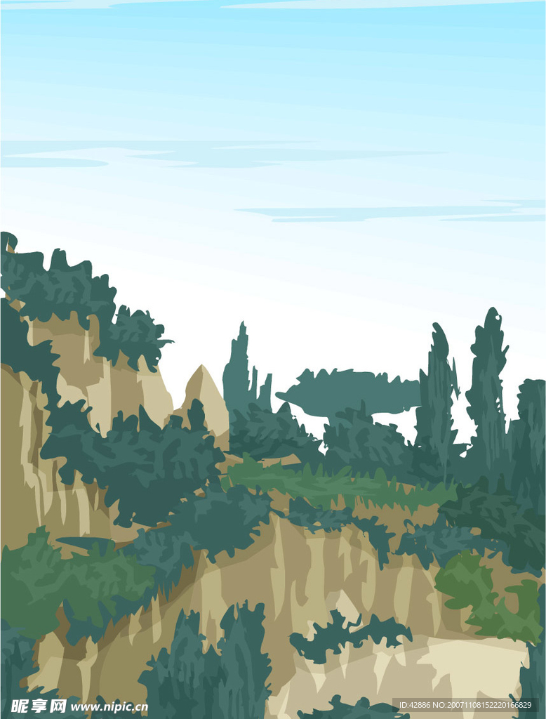矢量风景背景4