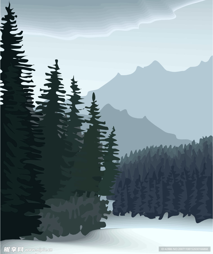 矢量风景背景10