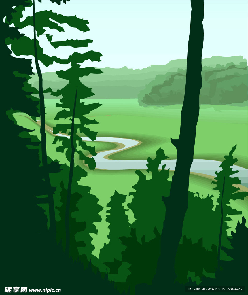 矢量风景背景25