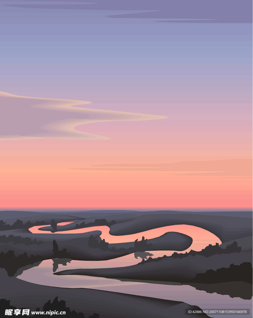 矢量风景背景28