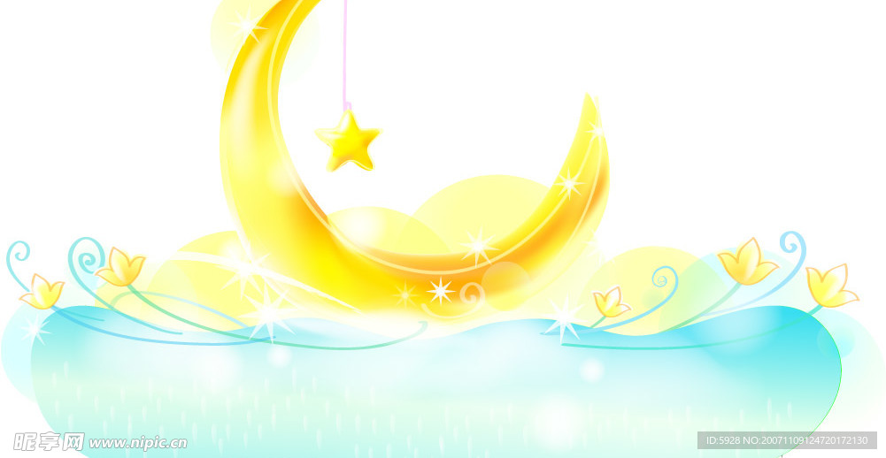 矢量卡通风景插画