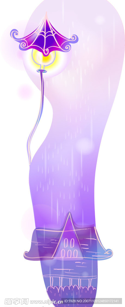 矢量卡通风景插画