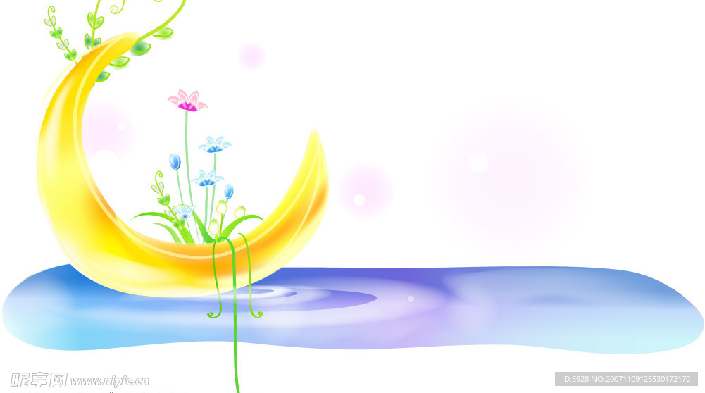 矢量卡通风景插画
