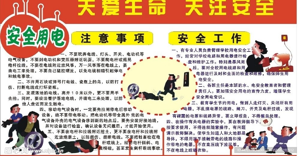 安全用电板报