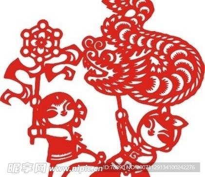 矢量—新年素材金童玉女