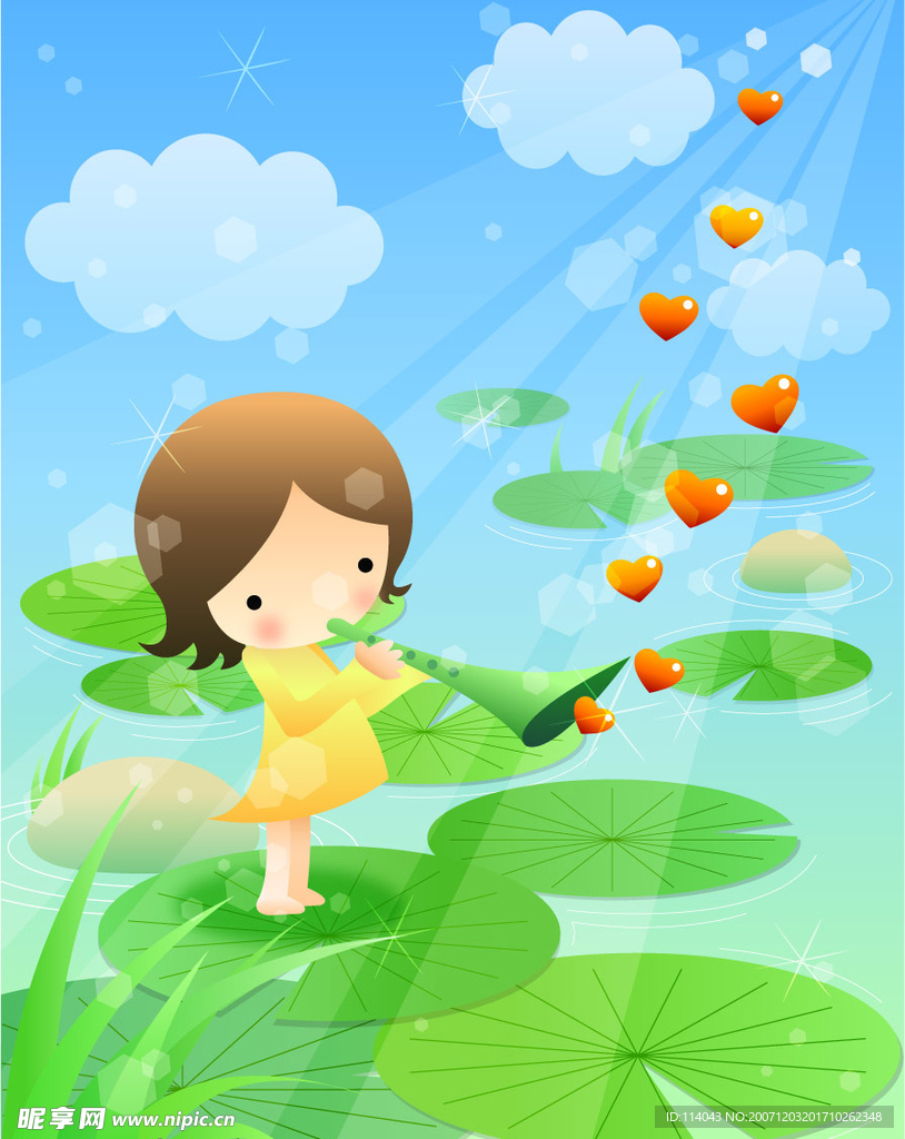 卡通儿童矢量图