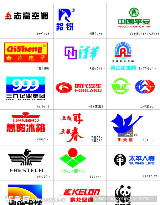 著名企业标志集锦AI矢量图