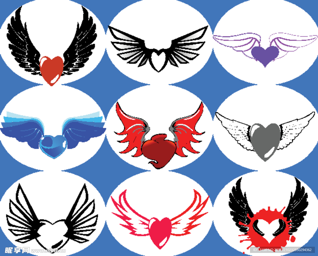 给爱的人一份惊喜－心形矢量花纹