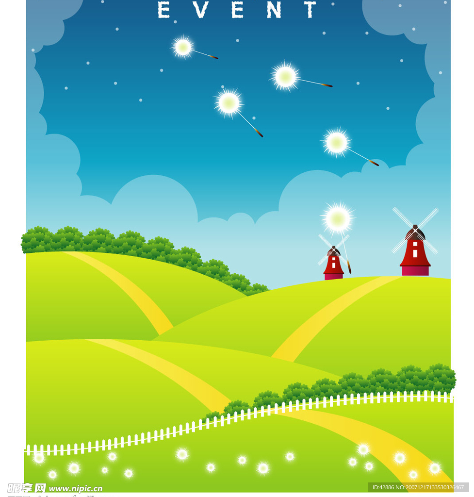 矢量卡通背景插图3