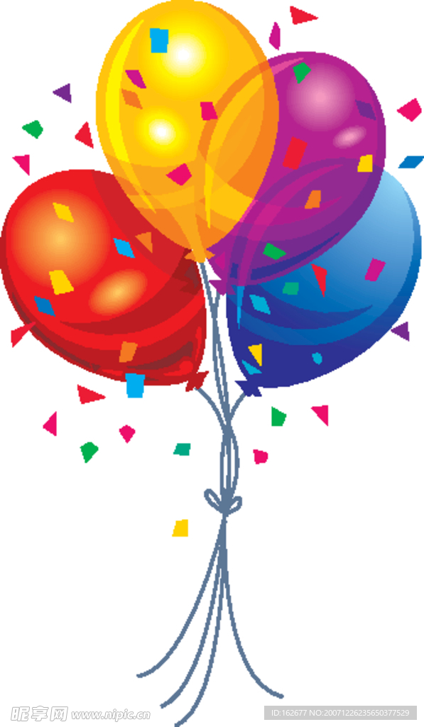 节日喜庆气球矢量
