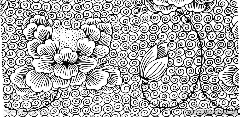 矢量花纹花边素材