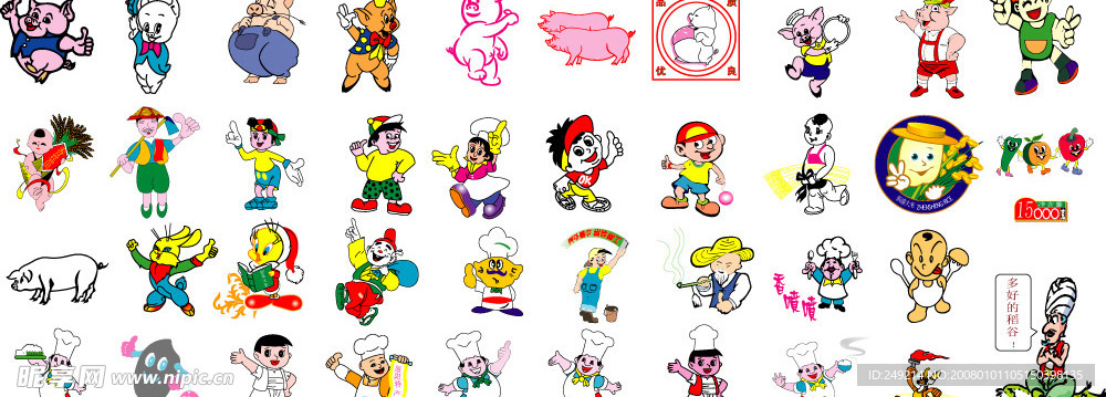 平面设计外包装类卡通图