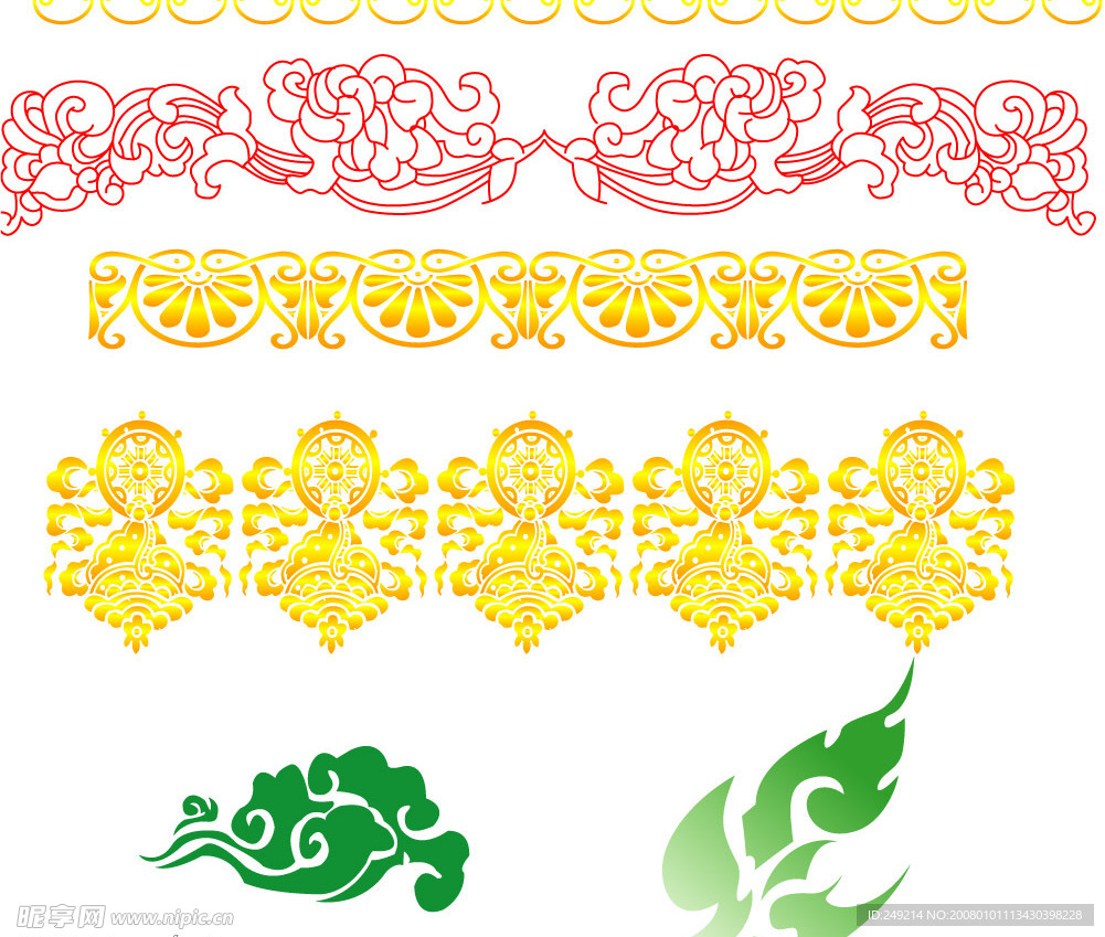 平面设计外包装类花边图