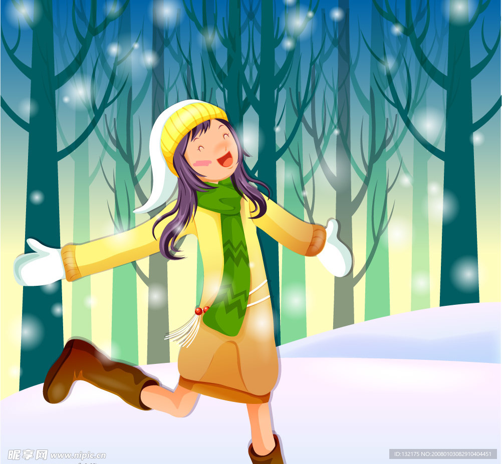 韩国情人节插画