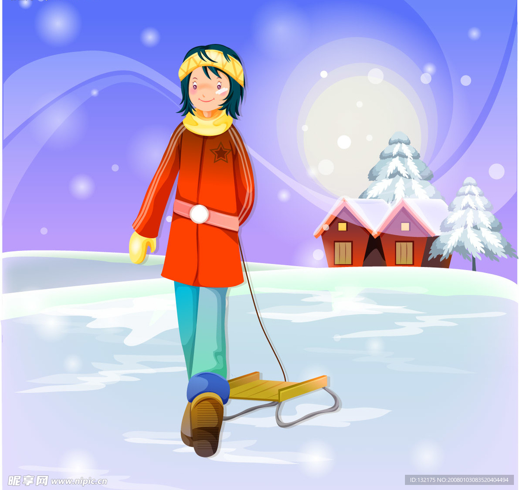 韩国情人节插画