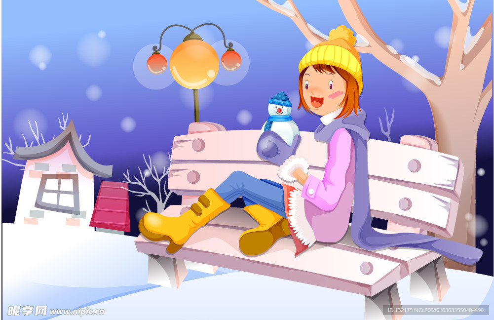 韩国情人节插画