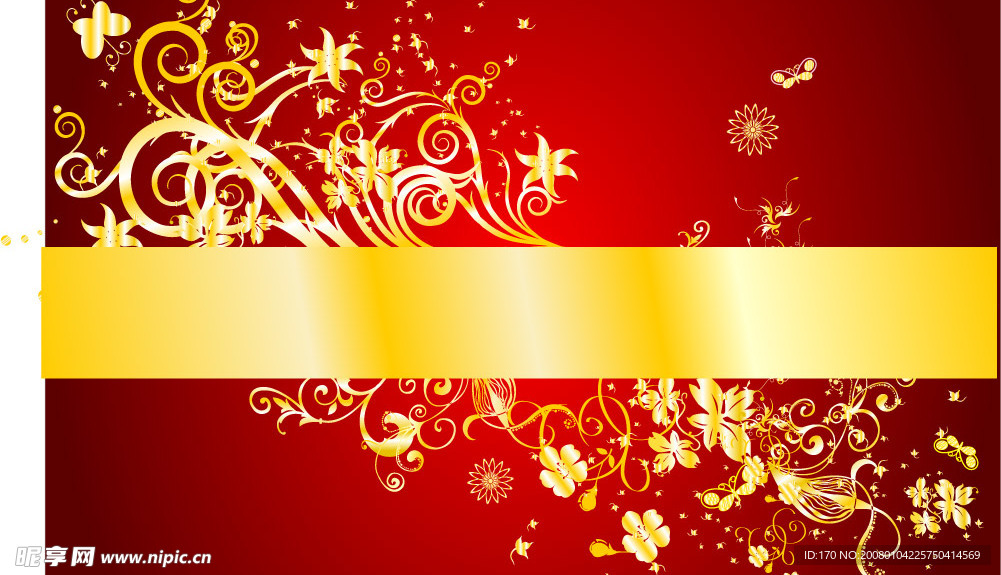 华丽 金色 花纹