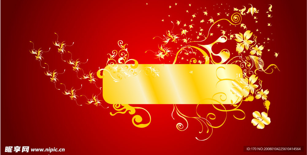 华丽 金色 花纹
