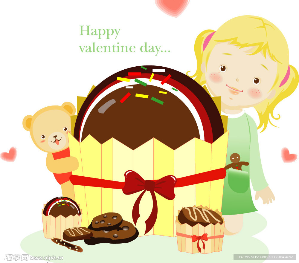 韩国卡通儿童矢量图