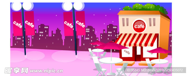 卡通咖啡屋