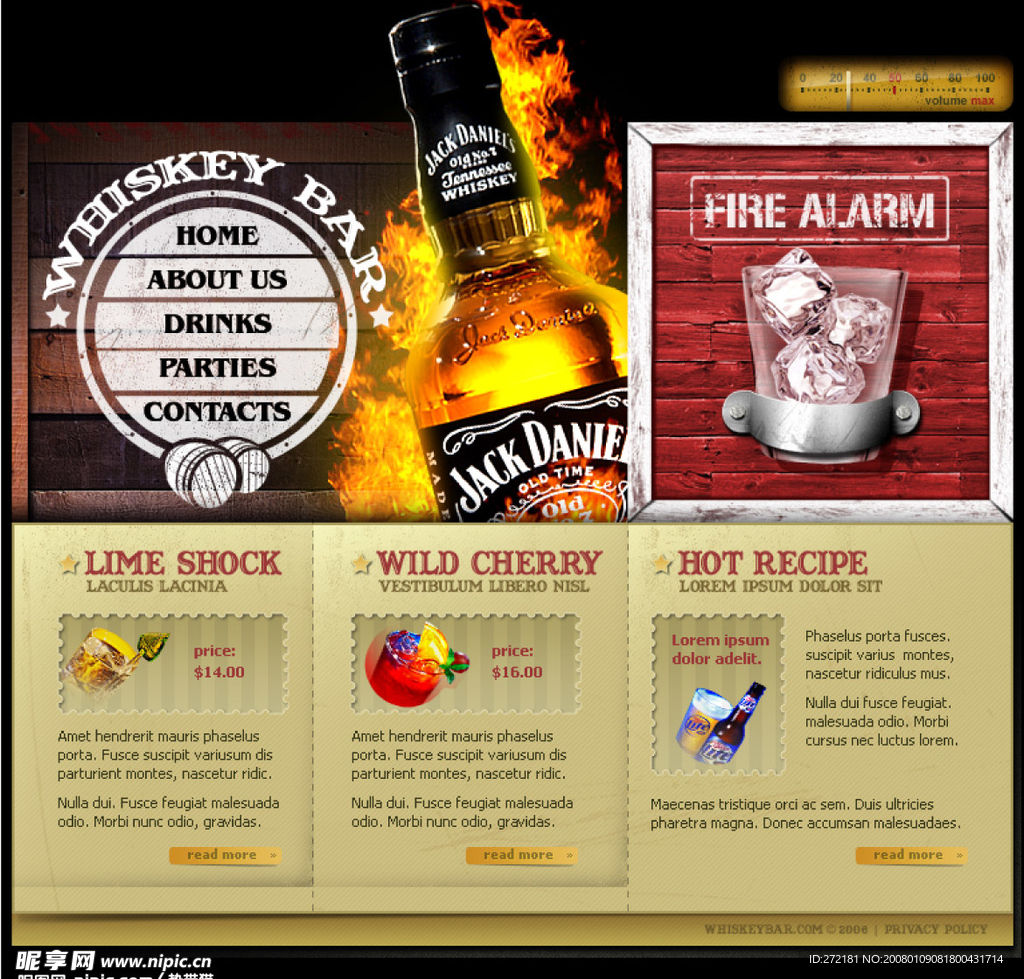 欧美啤酒广告模板