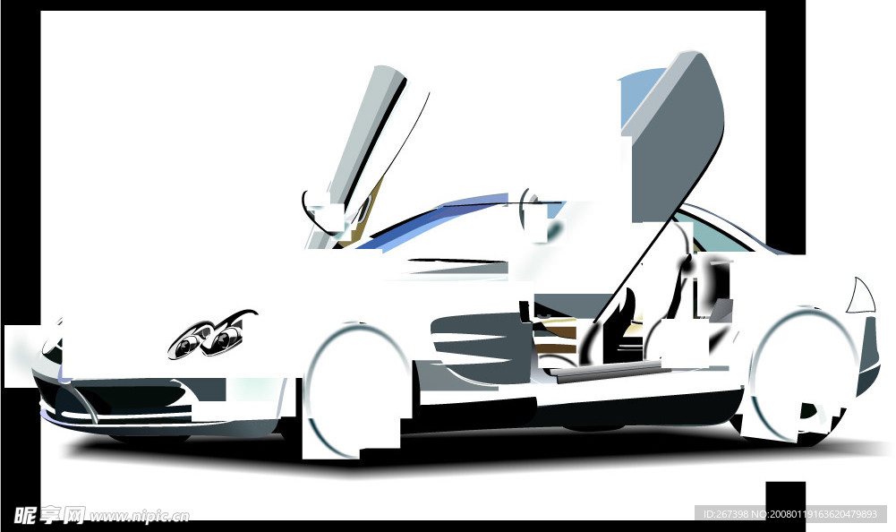 CDR精绘矢量汽车