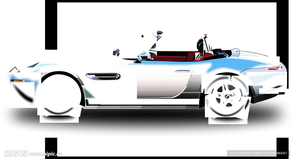 CDR精绘矢量汽车