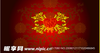 精美矢量情人节底纹