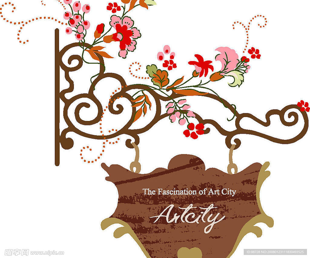 情人节背景花纹