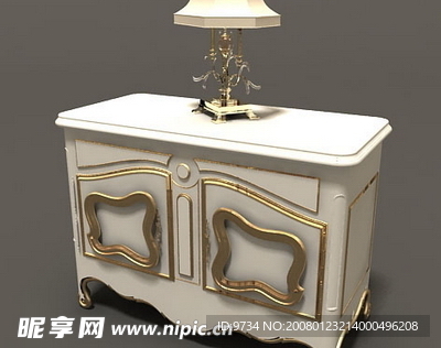 3d欧式家具，欧式桌子，柜子3d模型
