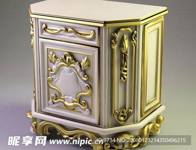 3d欧式家具，欧式桌子，柜子3d模型