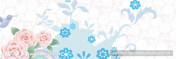 2008最新潮流花纹矢量图