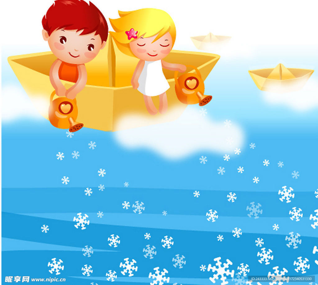 韩国儿童节矢量图