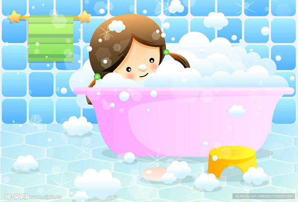 韩国儿童节矢量图