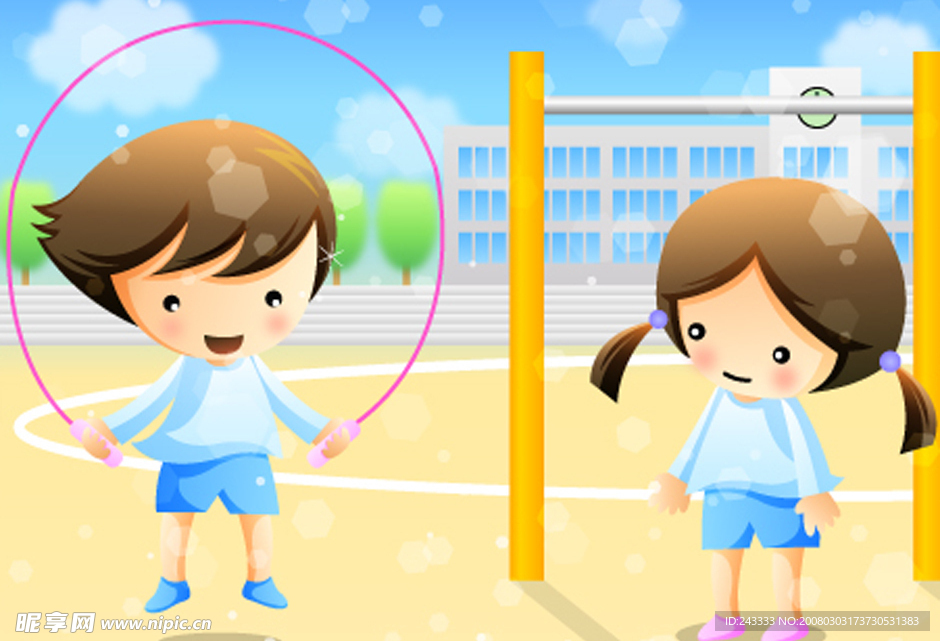 韩国儿童节矢量图