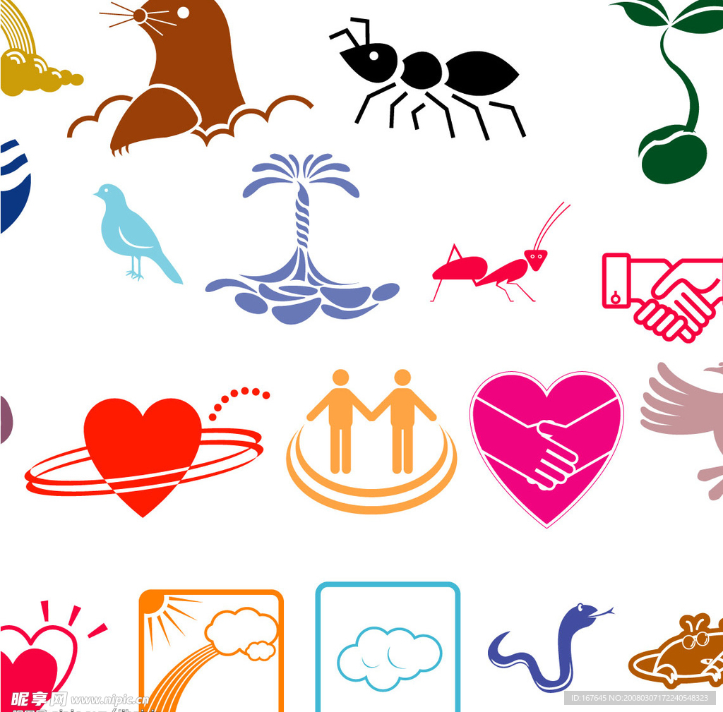 环保标志和环保动物形象