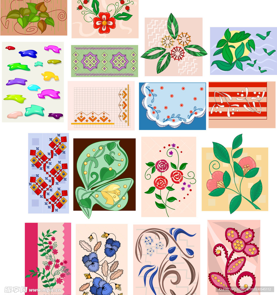 多款背景图案图片CDR