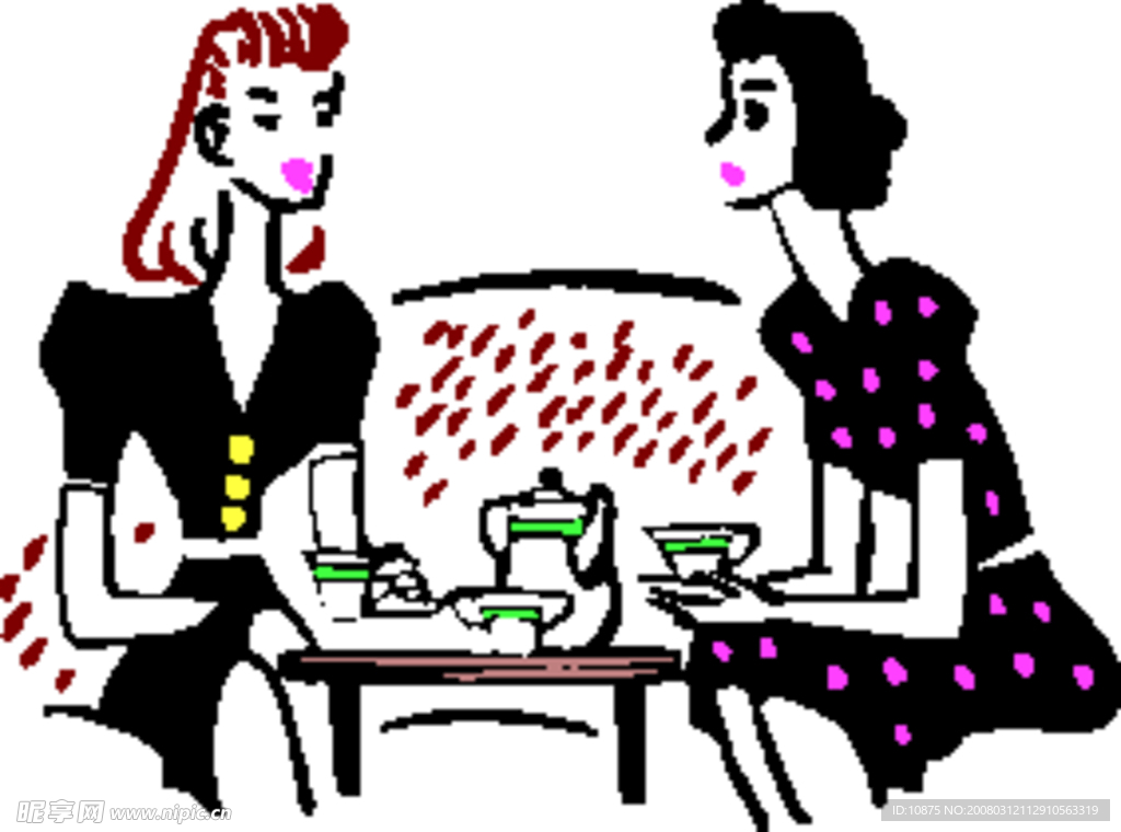 交谈 聊天 喝茶 喝咖啡