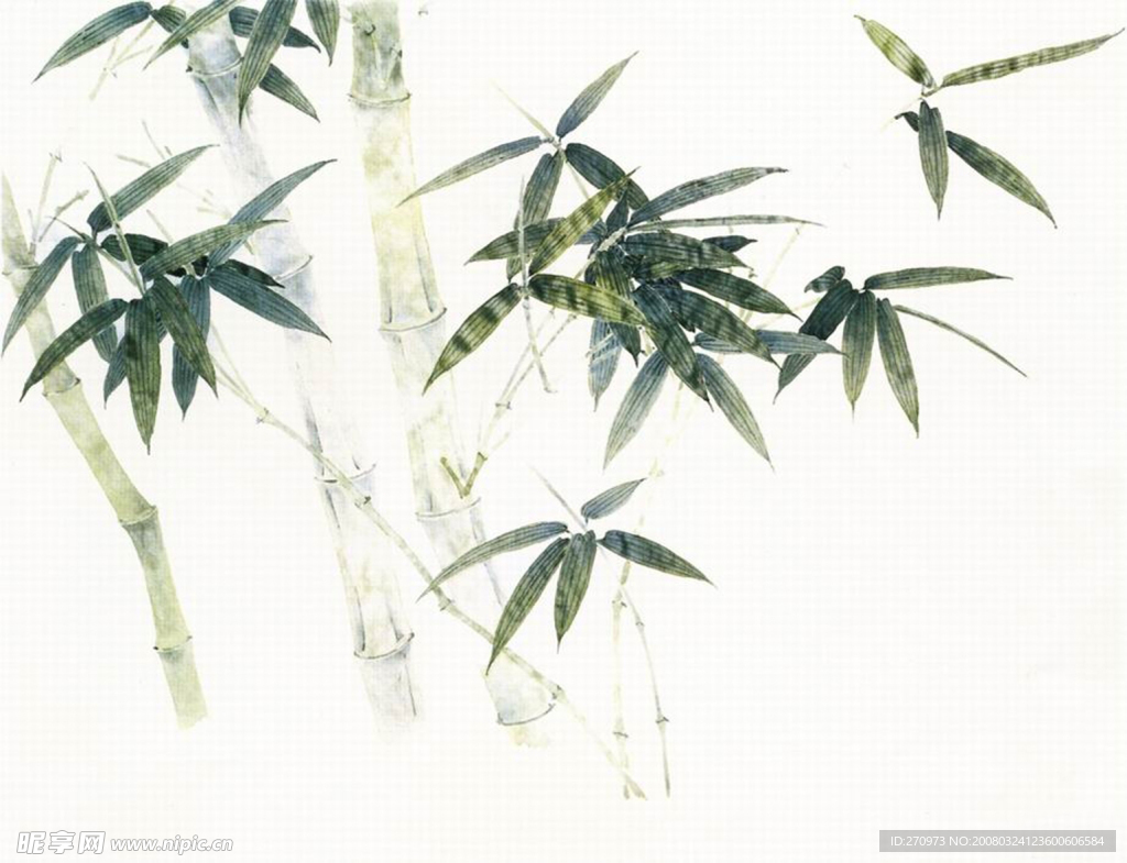 竹子水墨画