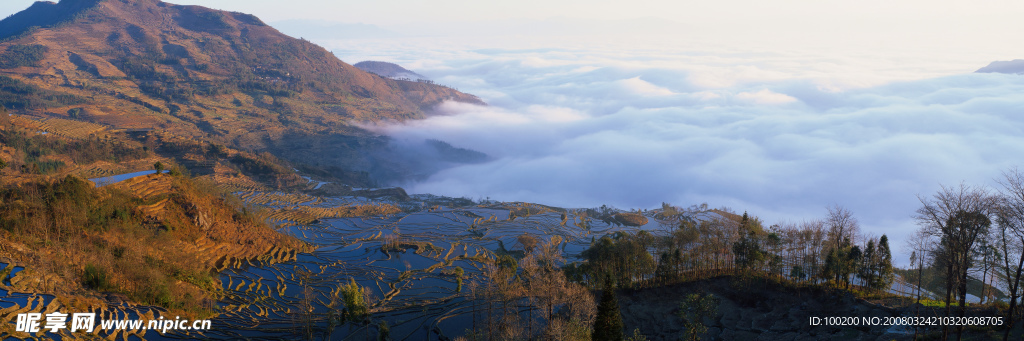 山间田园风景