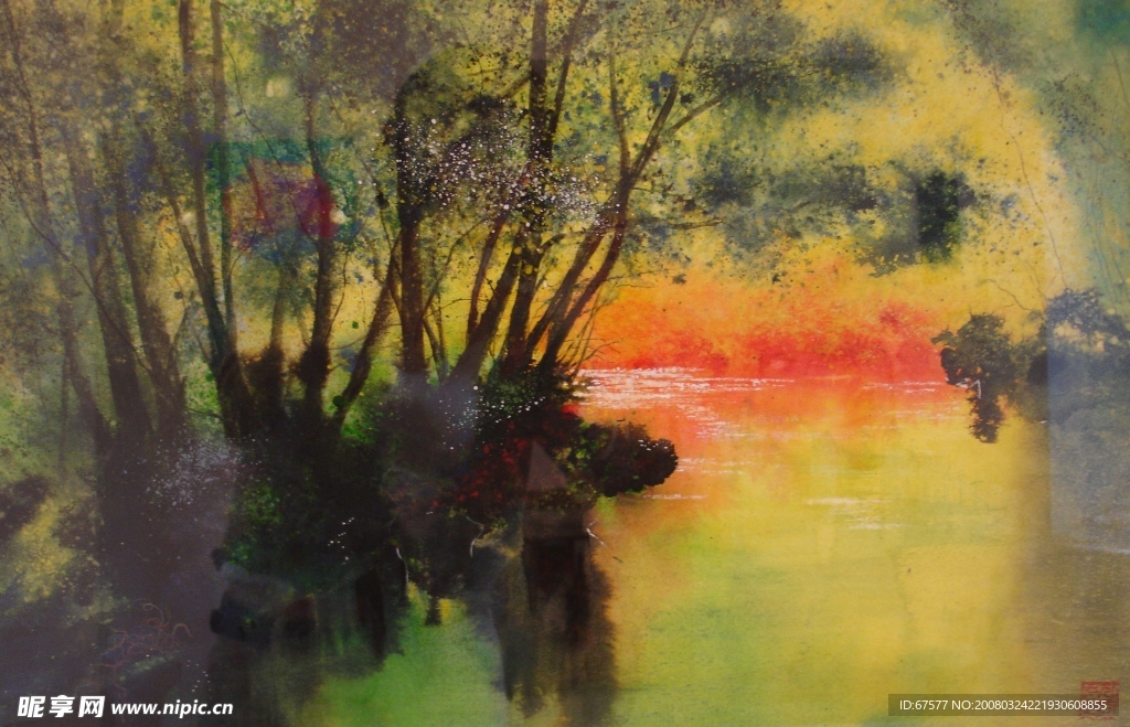 抽象油画